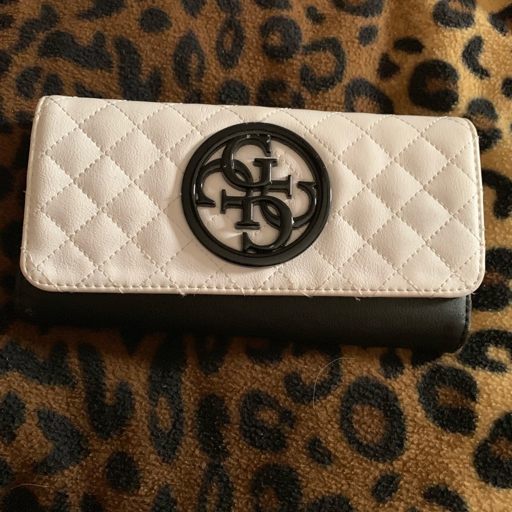 Guess Black and White Wallet